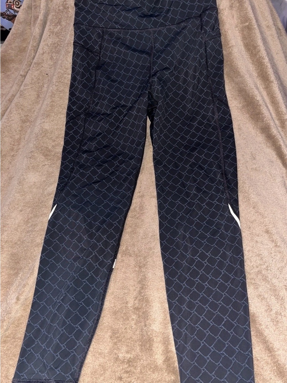 Sweaty Betty Black Geometric-Print Joggers